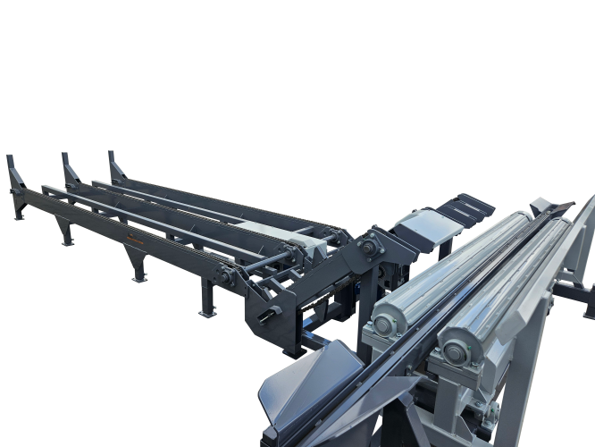 Feeder ŁPK-120 with a log rotator