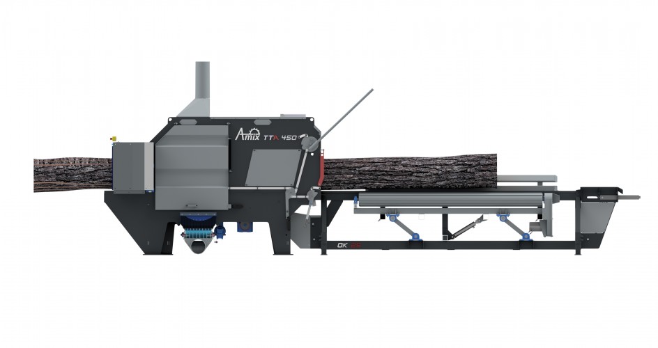 TTA-450 double-shaft circular sawmill