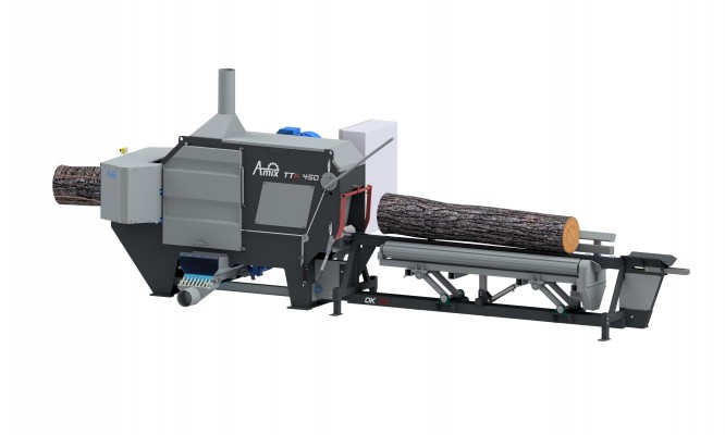 TTA-450 double-shaft circular sawmill